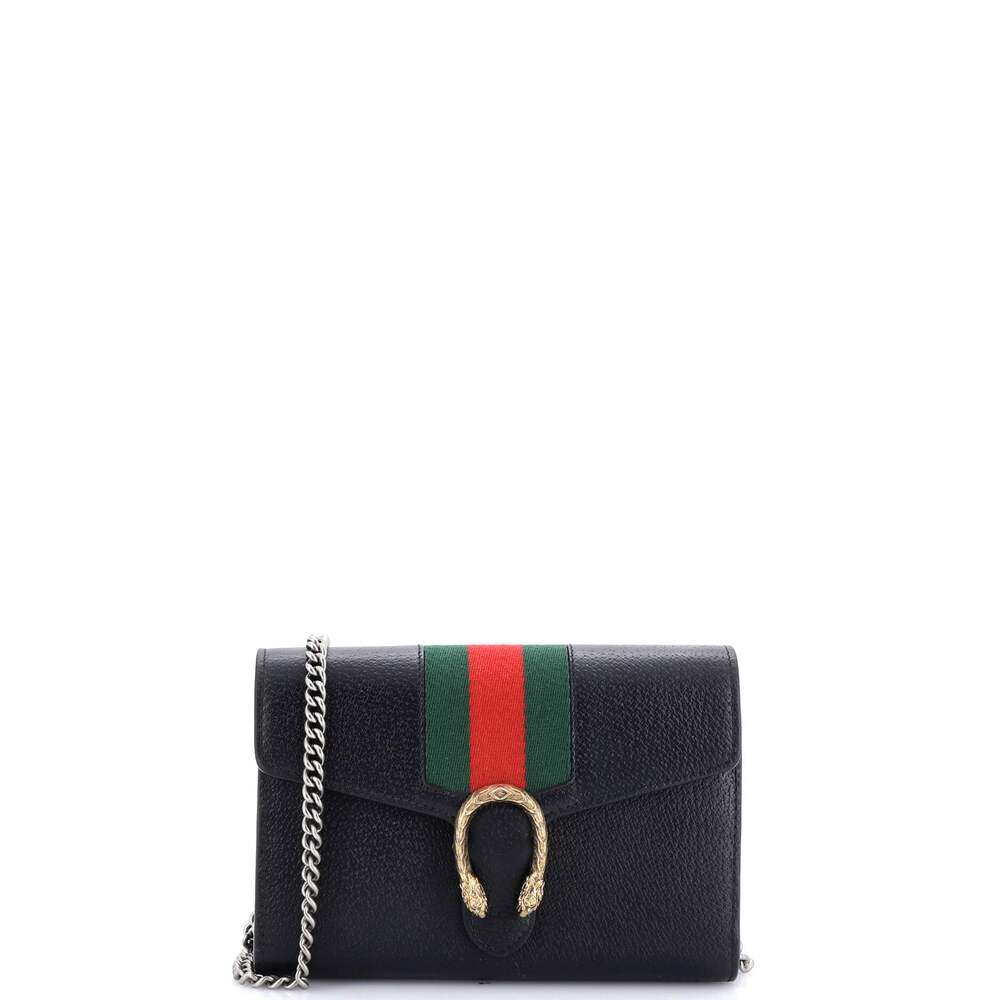 Gucci Dionysus Web Chain Wallet Leather #244820G12B